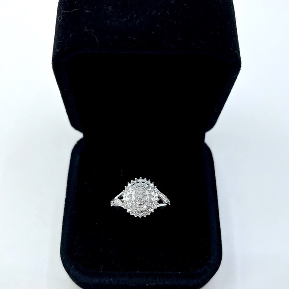 0.50 CT Natural Diamond Round Brilliant 925 Sterling Silver - Picture 1 of 6